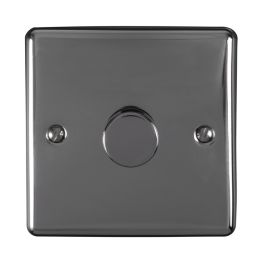Eurolite Enhance Decorative 1 Gang Dimmer Black Nickel