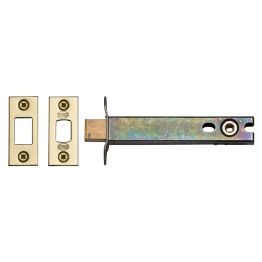 5" Tubular Bathroom Bolt  Polished Brass