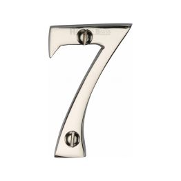 Heritage Brass Numeral 7 Face Fix 51mm (2") Polished Nickel finish