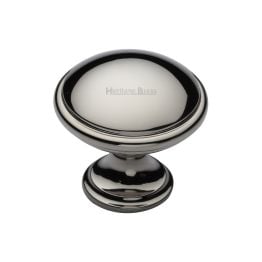 Heritage Brass Cabinet Knob Domed Design 32mm Polished Nickel finish
