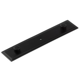 Rushton Backplate for Cupboard Knobs 140x30mm Black - By Frelan Hardware - HOX6090MB