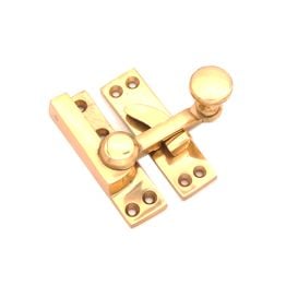 Quadrant Sliding Arm Fastener Polished Brass