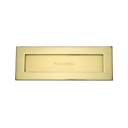 Heritage Brass Letterplate 14" x 4 1/2" Polished Brass finish