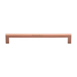 Heritage Brass Cabinet Pull City Design 192mm CTC Satin Rose Gold Finish