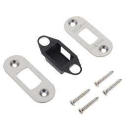 Jedo Radiused Accessory Packs for Heavy Duty Tubular Deadbolts Polished Stainless Steel - By Frelan Hardware - JL-ACDRPSS
