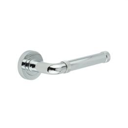 Midtown Polished Chrome lever on rose - By Frelan Hardware - JV853PC