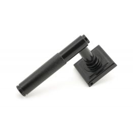Black Brompton Lever on Rose Set (Square Rose)