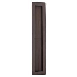 Reeded Rectangular Flush Pull 300 x 58mm Matt Bronze finish