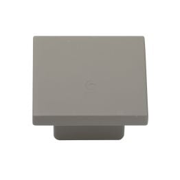 Classic Square Cabinet Knob Grey Silk Touch Finish 40mm