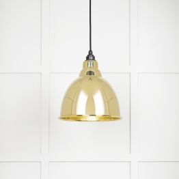 Hammered Brass Brindley Pendant