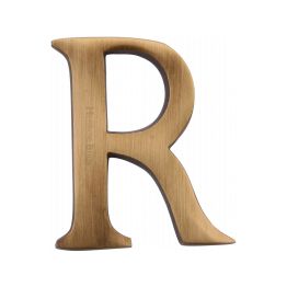 Heritage Brass Alphabet R Pin Fix 51mm (2") Antique Brass Finish