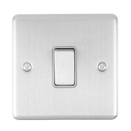 Eurolite Enhance Decorative 20Amp Switch Satin Stainless Steel