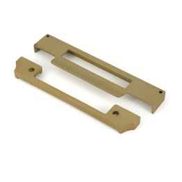 Satin Brass ½" Rebate Kit for Euro Sash Lock