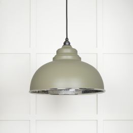 Hammered Nickel Harborne Pendant in Tump