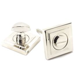 Polished Nickel Round Thumbturn Set (Square)