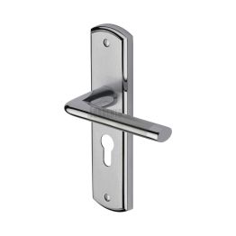 Sorrento Door Handle for Euro Profile Plate Lena Design Apollo finish