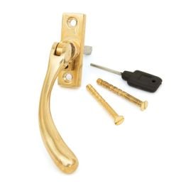 Polished Brass Slim Peardrop Espag - RH