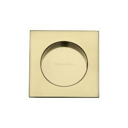 Square Flush Pull 63.5 x 63.5mm Polished Brass finish