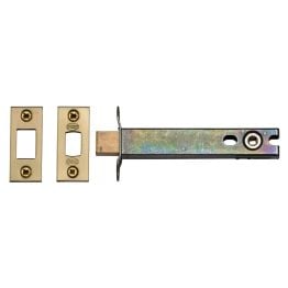 5" Tubular Bathroom Bolt  Satin Brass