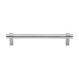 Heritage Brass Cabinet Pull Industrial Design 192mm CTC Satin Chrome Finish