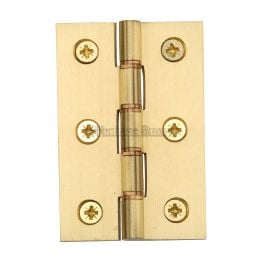 Heritage Brass Hinge Brass with Phosphor Washers 3" x 2" Satin Brass finish