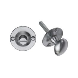 Heritage Brass Oval turn with release Satin Chrome finish
