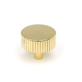 Polished Brass Judd Cabinet Knob - 38mm (No Rose)