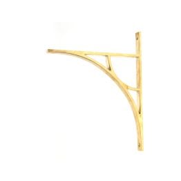 Polished Brass Tyne Shelf Bracket (314mm x 250mm)