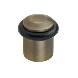 Burlington Chamfered Door Stops Antique Brass - By Frelan Hardware - BUR961AB