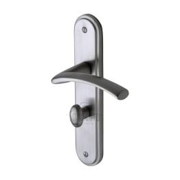 Sorrento Door Handle for Bathroom Tosca Design Satin Chrome finish
