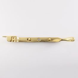 Bulb End Casement Stay - Polished Brass