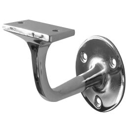 Jedo Zinc Handrail Brackets 70mm Polished Chrome - By Frelan Hardware - JV95APC