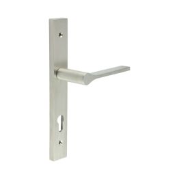 CR-105 Satin Stainless Steel Multi Point Backplate Door Handle - By Frelan Hardware - CR-105G4SSS