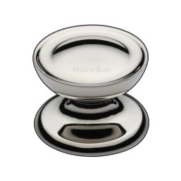 Heritage Brass Cabinet Knob Surrey Design 38mm Polished Nickel finish