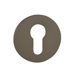 Tupai Rapido 5S Line Euro Escutcheons on 5mm Slimline Round Rose - Titanium