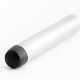 Jedo Cylinder Wall mounted Door Stop without Rose 70mm Satin Chrome - By Frelan Hardware - JV9559ASC