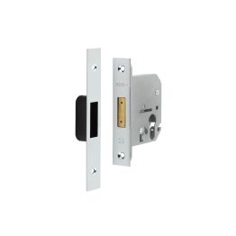 Jedo Euro Profile Deadlocks 76mm Polished Chrome - By Frelan Hardware - JL1061PC