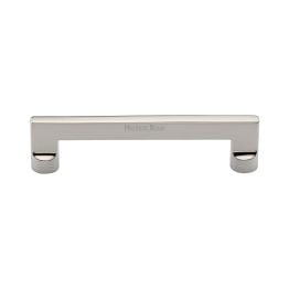 Heritage Brass Cabinet Pull Apollo Design 128mm CTC Polished Nickel Finish
