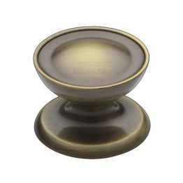 Heritage Brass Cabinet Knob Surrey Design 38mm Antique Brass finish