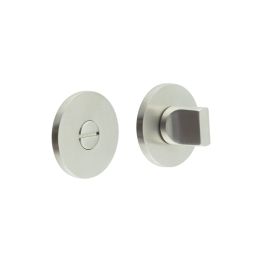 CR-802 Satin Stainless Steel Thumb Turn & Lock Round Rose - By Frelan Hardware - CR-802A7SSS