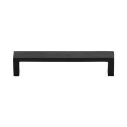 Heritage Brass Cabinet Pull Wide Metro Design 128mm CTC Matt Black Finish