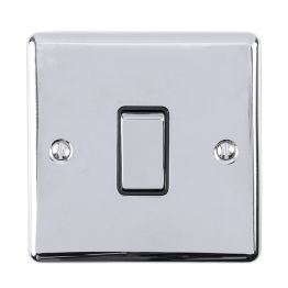 Eurolite Polished Chrome 1 Gang Switch Polished Chrome