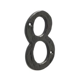 Antique Door Numerals 8 Black No. 8 - By Frelan Hardware - JAB15-8