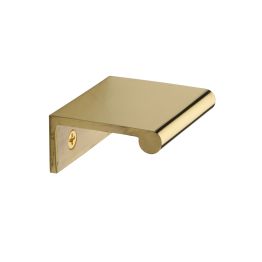 Heritage Brass EPR Edge Pull Cabinet Handle 50mm Polished Brass finish