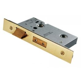 Bathroom Lock 76mm - Stainless Brass