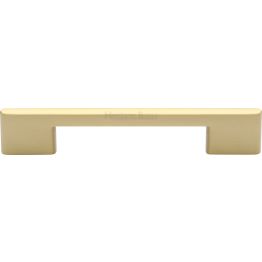 Heritage Brass Cabinet Pull Victorian Design 128mm CTC Satin Brass finish