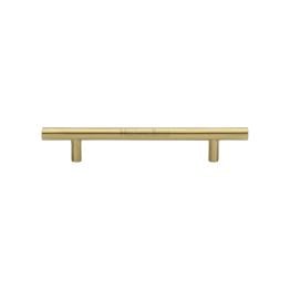 Heritage Brass Cabinet Pull Bar Design 128mm CTC Satin Brass Finish