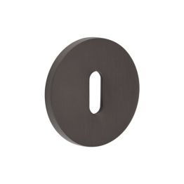 CR-R10 Dark Bronze Standard Keyway Round Rose Escutcheon - By Frelan Hardware - CR-R10DB