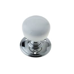 Jedo Porcelain Mortice Door Knobs White Porcelain - By Frelan Hardware - JC50