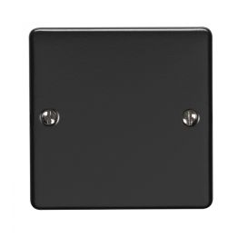 Eurolite Enhance Decorative Single Blank Plate Matt Black